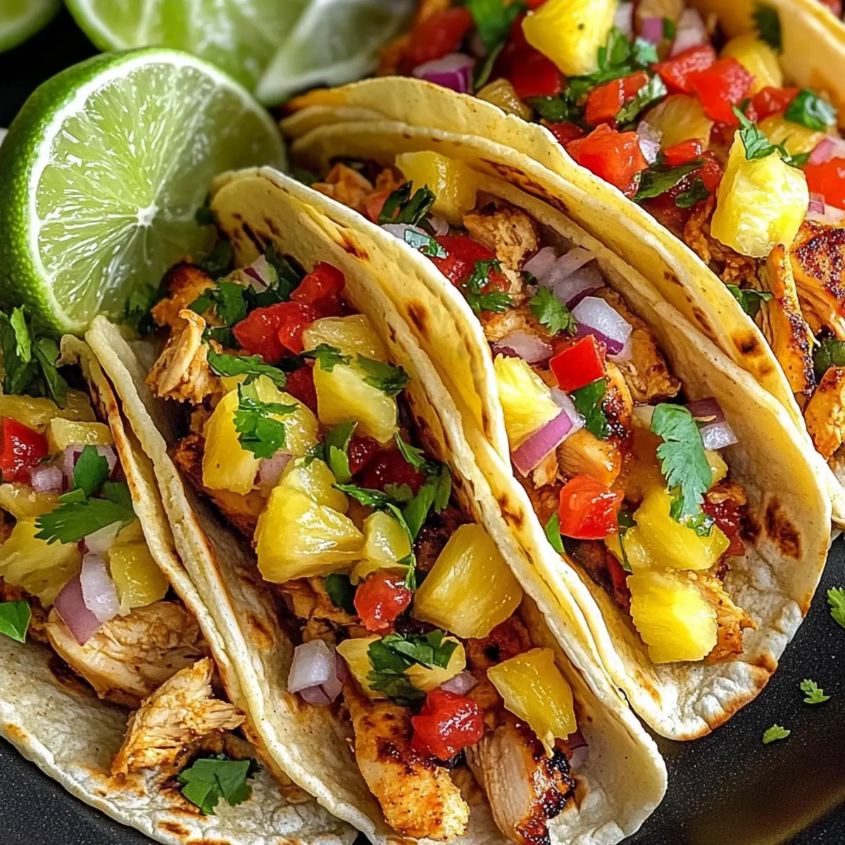 Pineapple Chicken Tacos nbvmlq