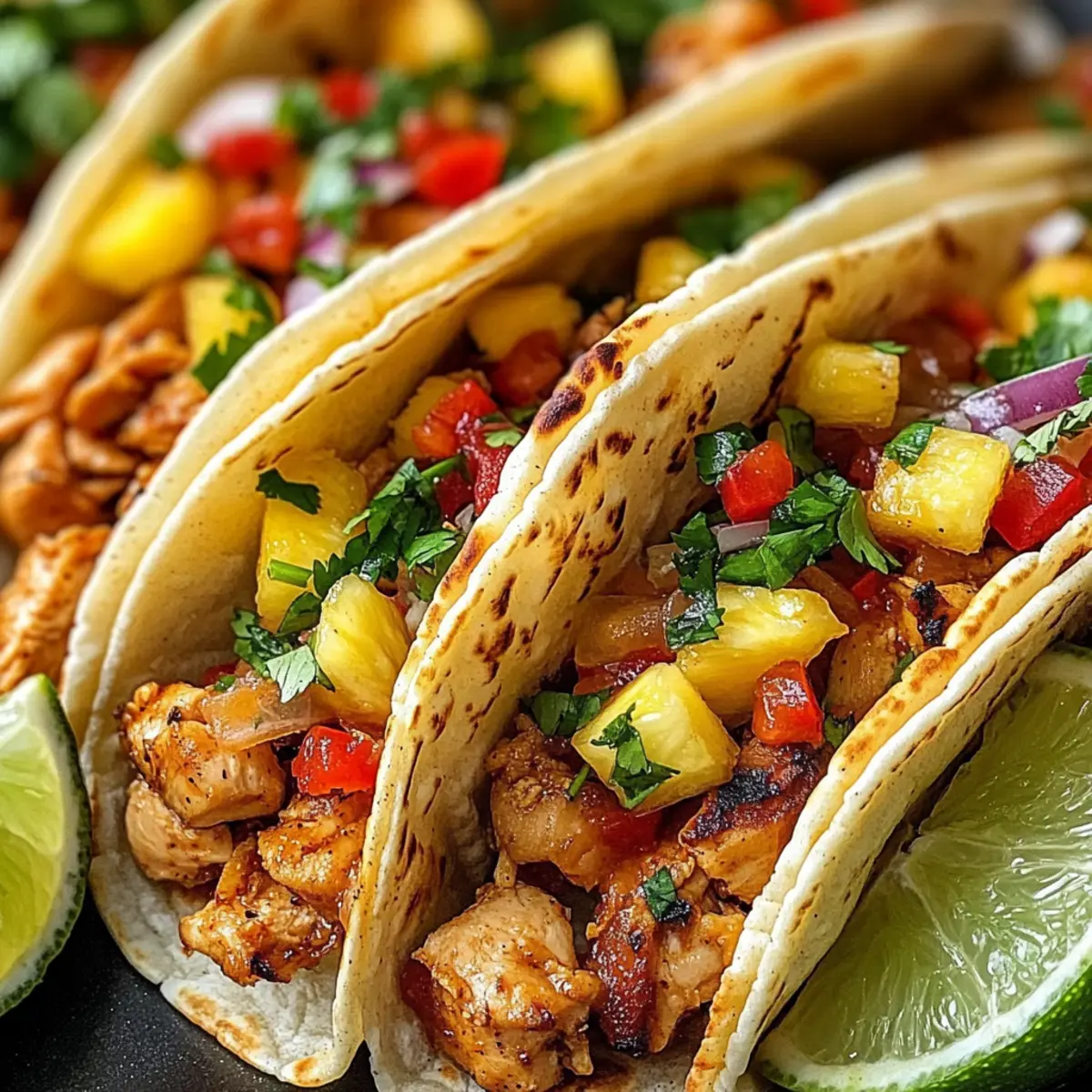 Pineapple Chicken Tacos pqurvl