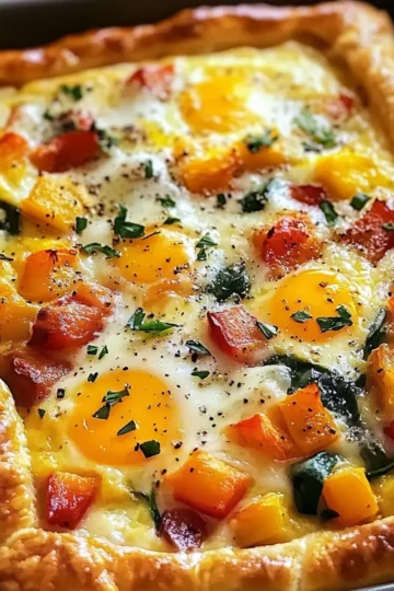 Blätterteig Frühstücks-Tarte