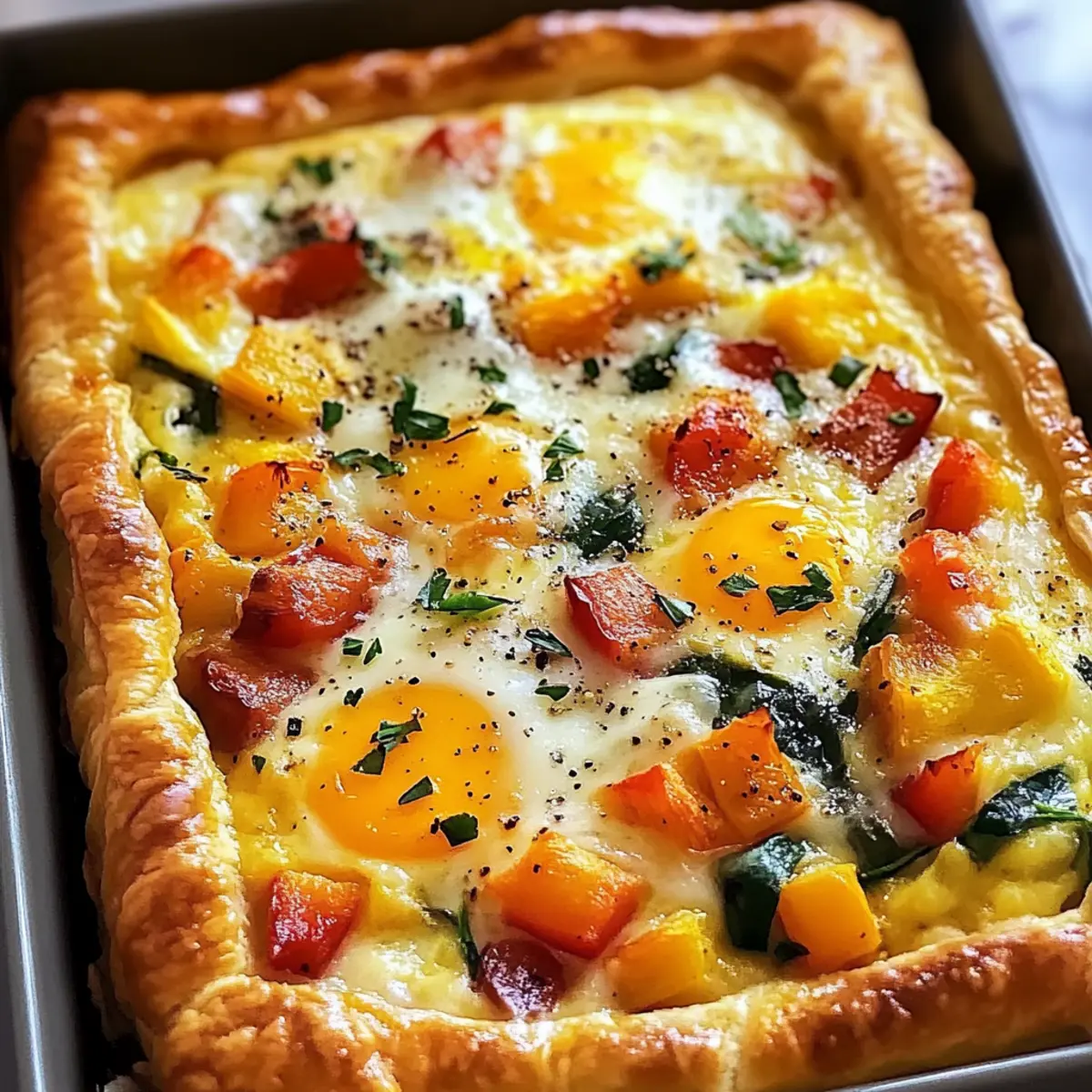 Blätterteig Frühstücks-Tarte