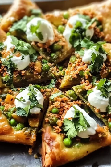 Blätterteig Samosa Chaat Rezept Zutaten: - Blätterteig - Kartoffeln - Erbsen - Zwiebel - Gewürze - Joghurt - Tamarindensauce - Koriander Anleitung: 1. Blätterteig ausrollen 2. Kartoffeln und Erbsen kochen 3. Zwiebel und Gewürze hinzufügen 4. Samosas formen und frittieren 5. Mit Joghurt und Tamarindensauce servieren 6. Mit Koriander garnieren