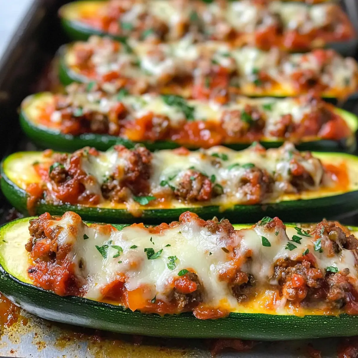 Sausage Zucchini Boats Recipe jlcd5j