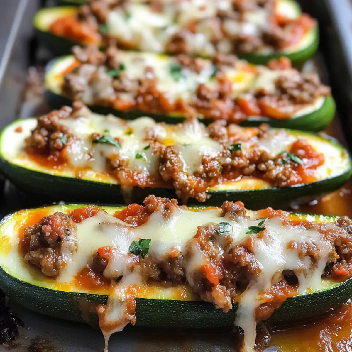 Sausage Zucchini Boats Recipe odtrjn
