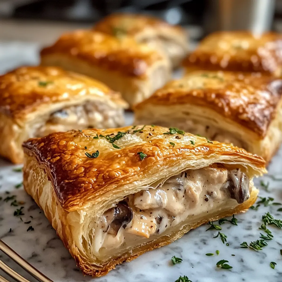 Savory Chicken and Mushroom Puff Pastry Delight Recipe frii4k