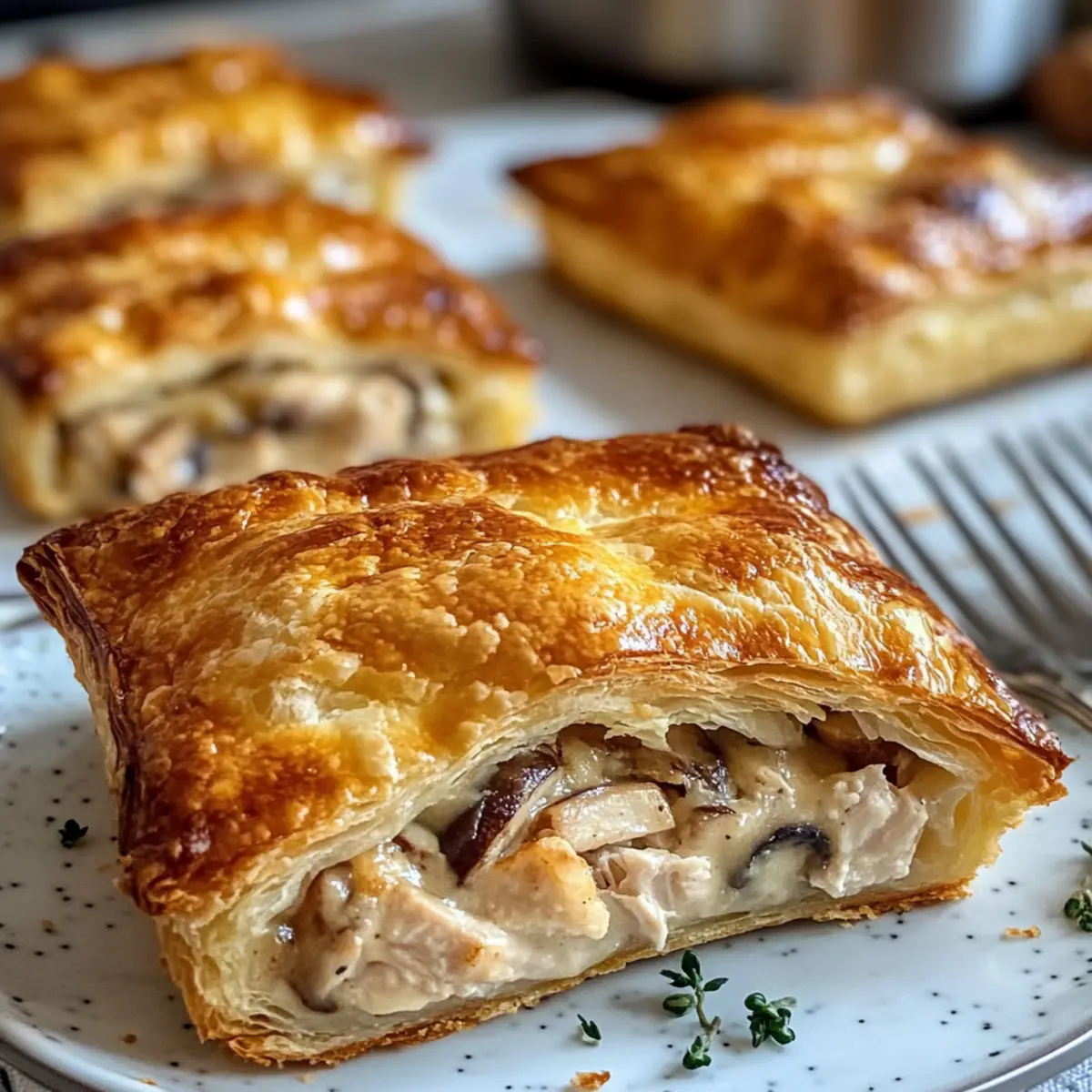 Savory Chicken and Mushroom Puff Pastry Delight Recipe n8eatt
