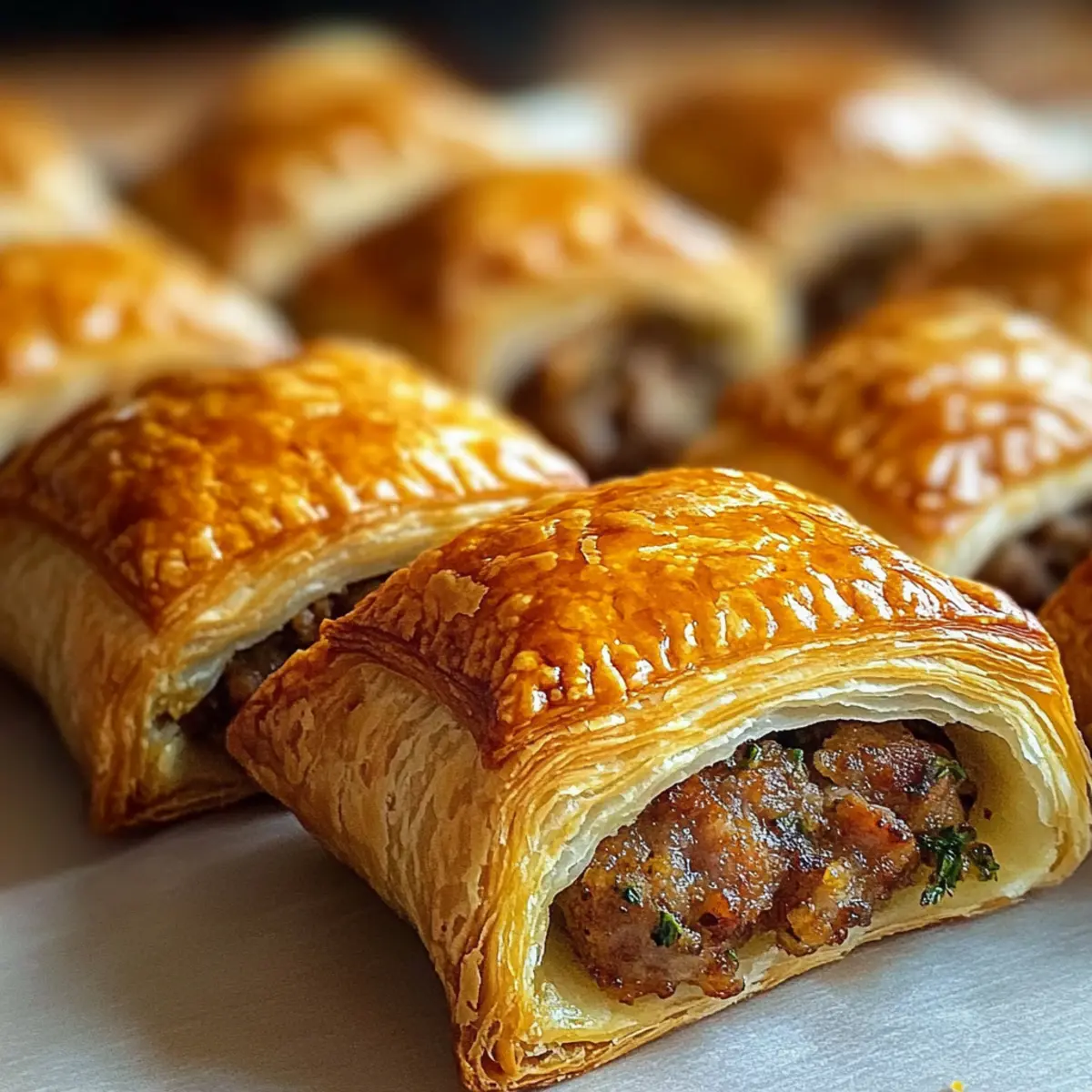 Savory Sausage Rolls with Puff Pastry and Herbs Recipe nu44hm