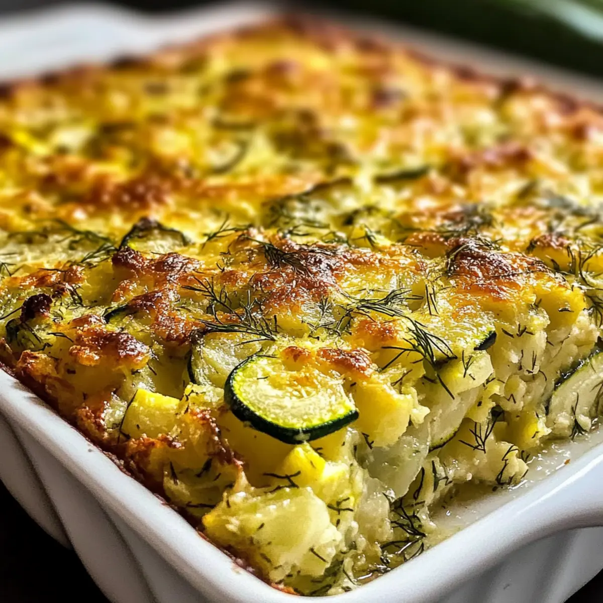 Simple Zucchini Dill Casserole Recipe irfiav