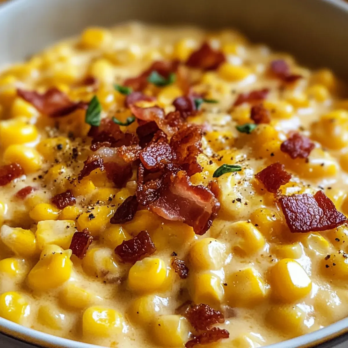 Slow Cooker Cheddar Corn with Bacon dszle1