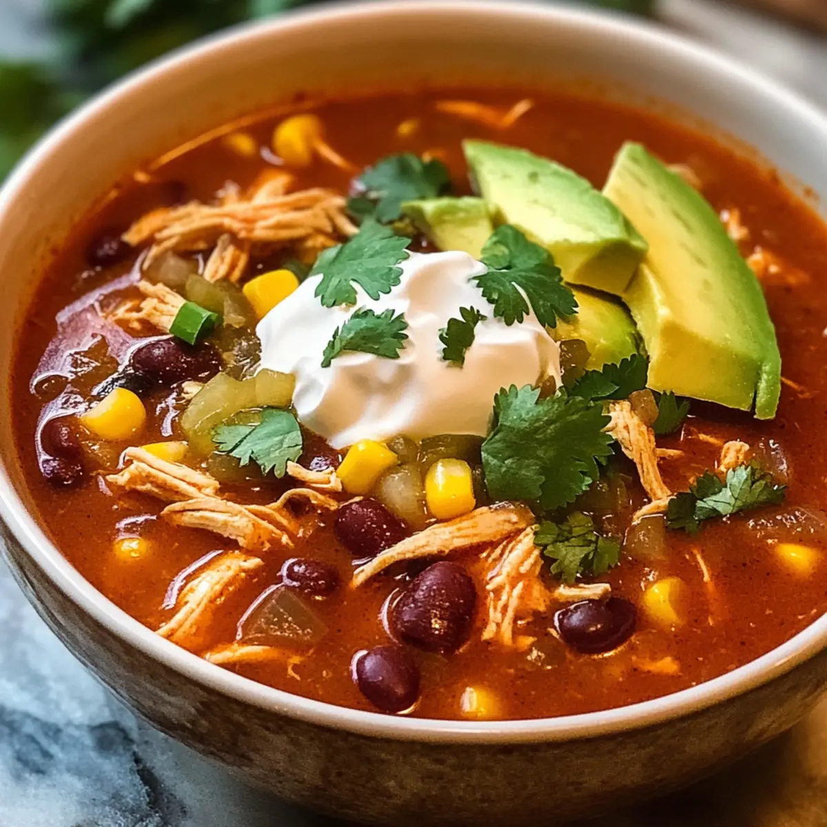 Slow Cooker Chicken Enchilada Soup f8kfpf