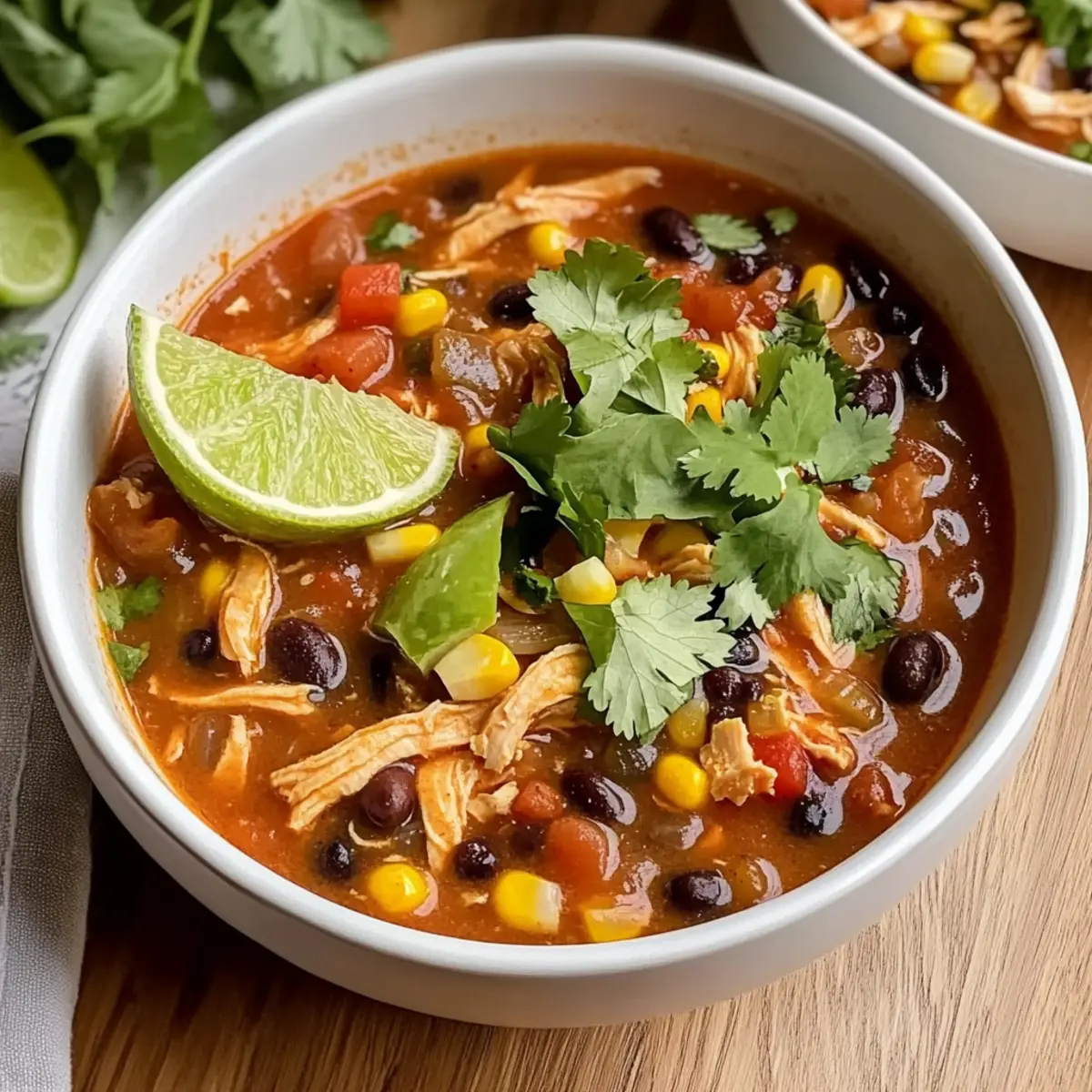 Slow Cooker Chicken Tortilla Soup mlblkj