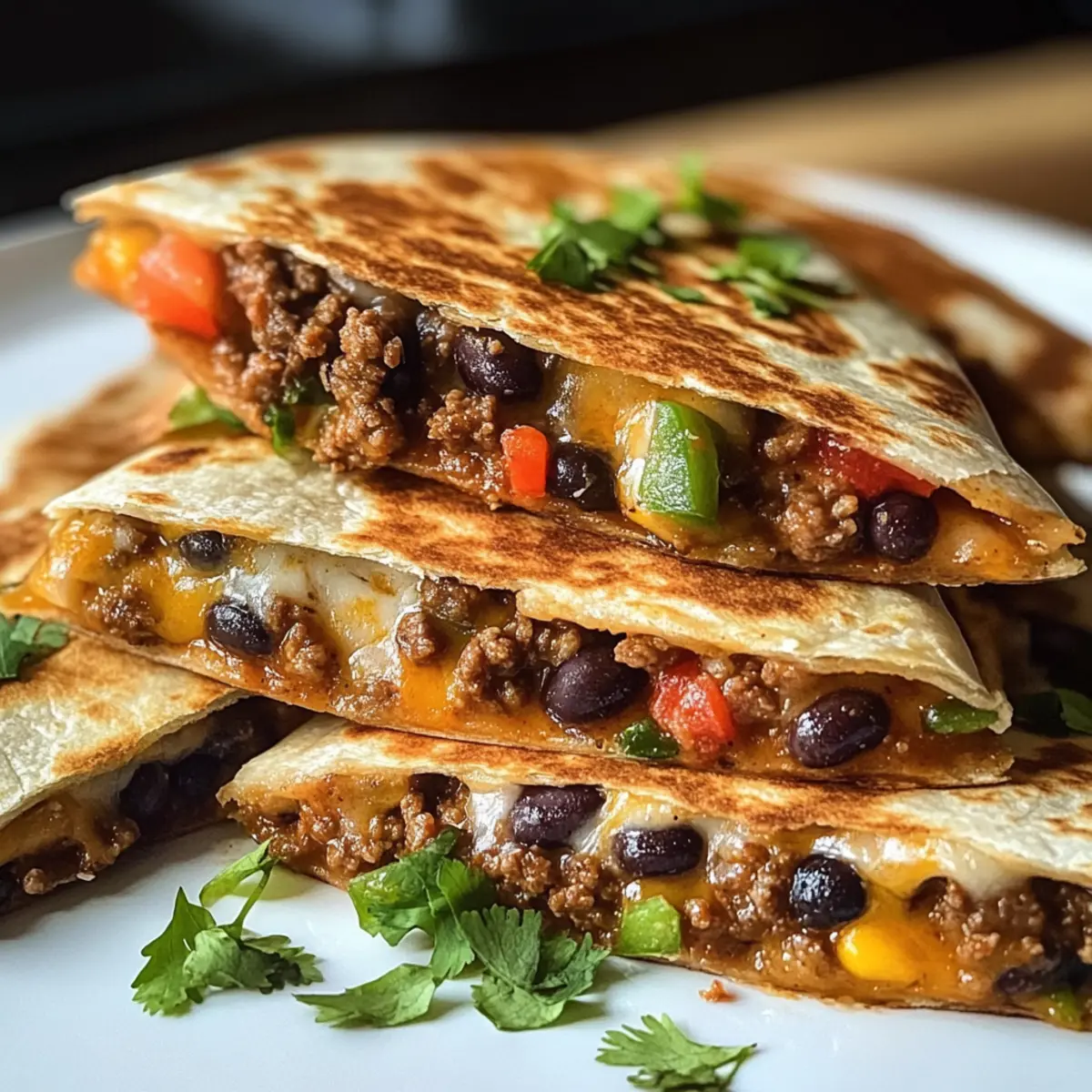 Southwest Beef and Black Bean Quesadillas h5y857