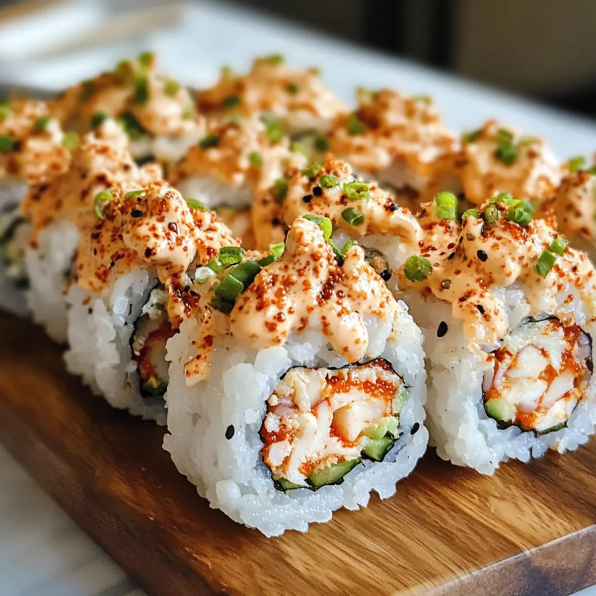 Spicy Tuna Volcano Rolls ar6upc