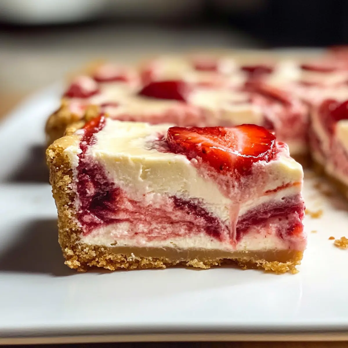 Strawberry Cheesecake Bars a5m4nc