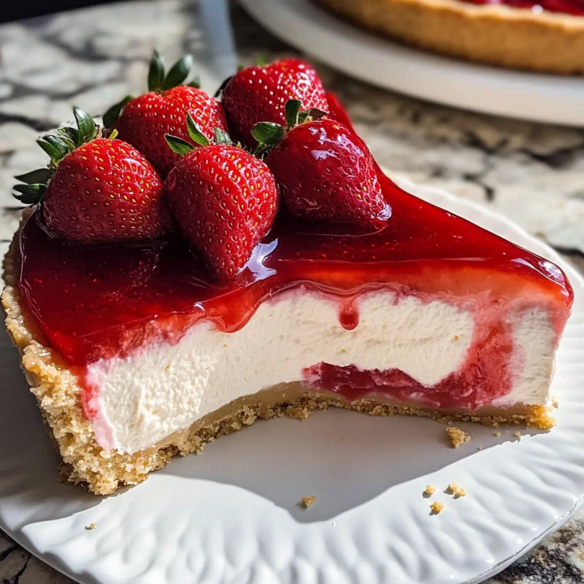 Erdbeer Käsekuchen mit perfektem Keksboden 5 Erdbeer Käsekuchen