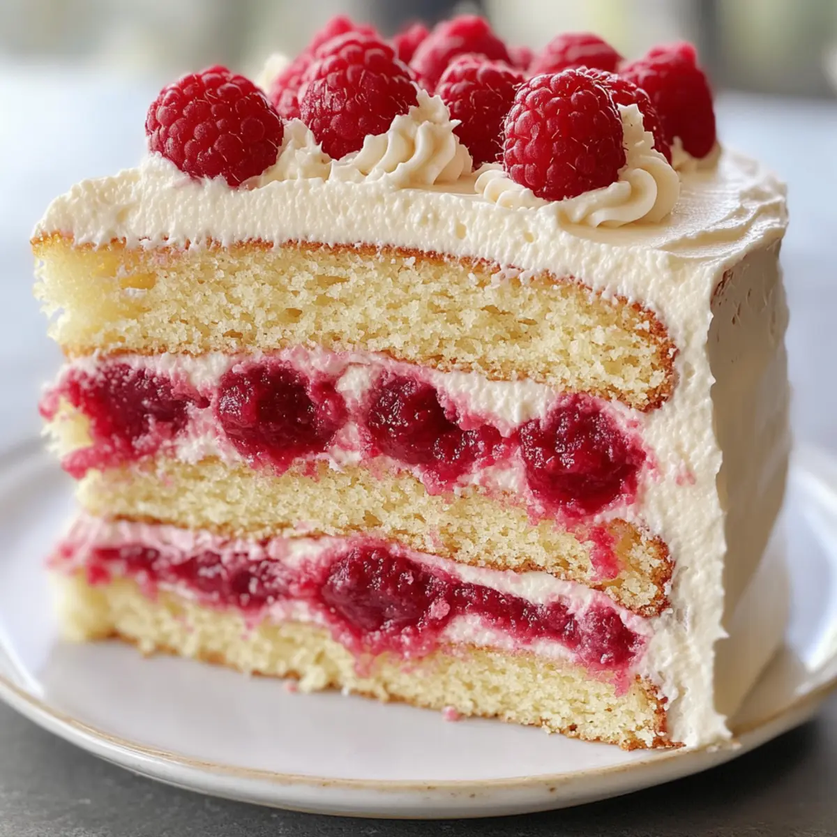 Vanille Himbeer Schichtkuchen kfrjft