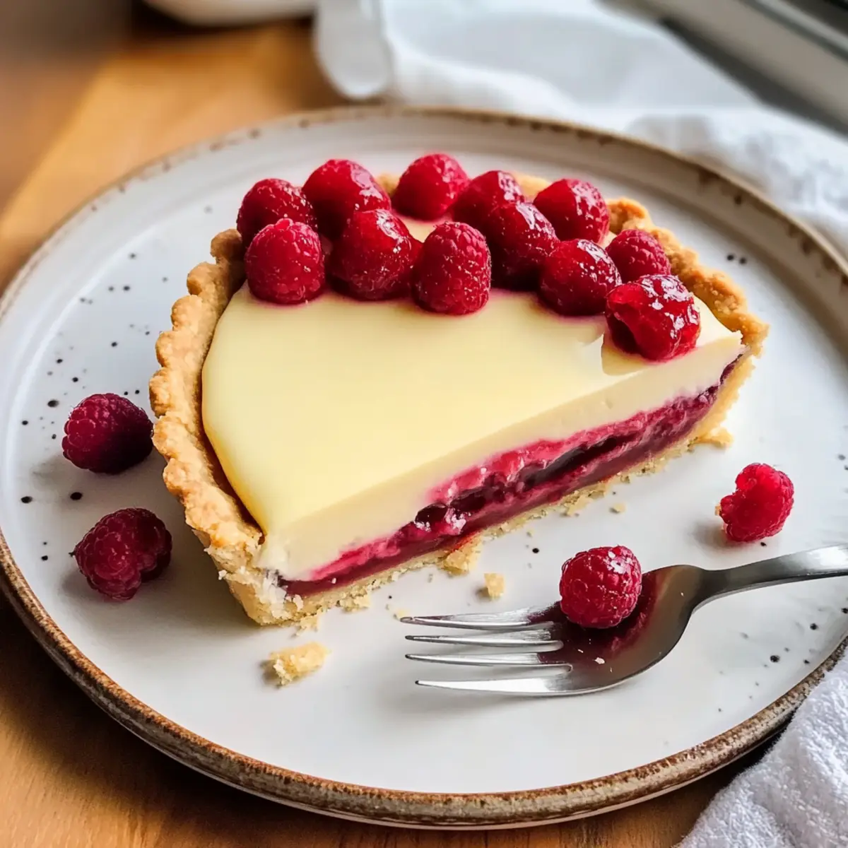 White Chocolate and Raspberry Tart bpavwb