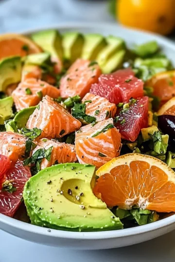 Zesty Grapefruit Avocado Lachs Salat: Ultimativer Geschmacksbooster