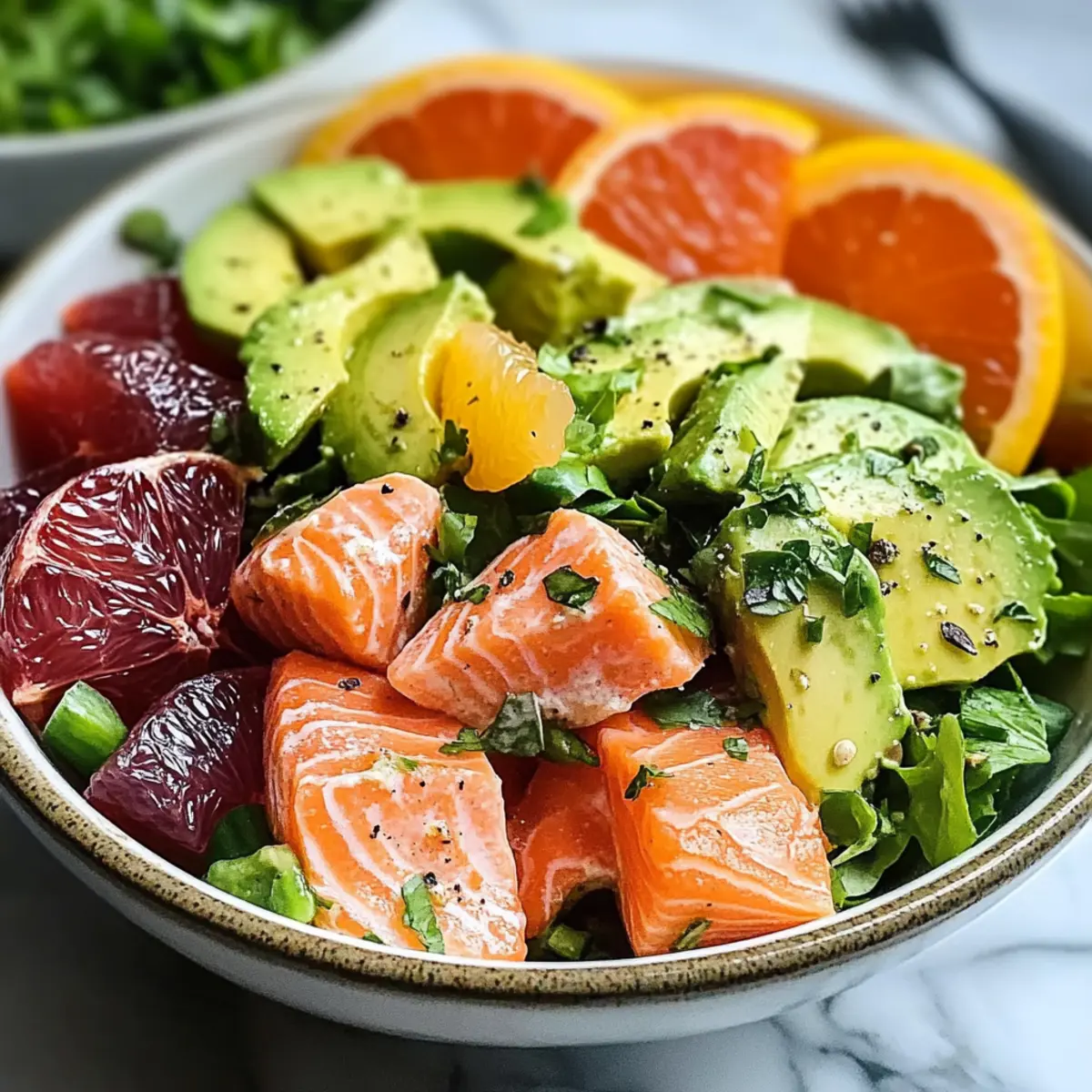 Zesty Grapefruit Avocado Salmon Salad Ultimate Flavor Boost tziwr1