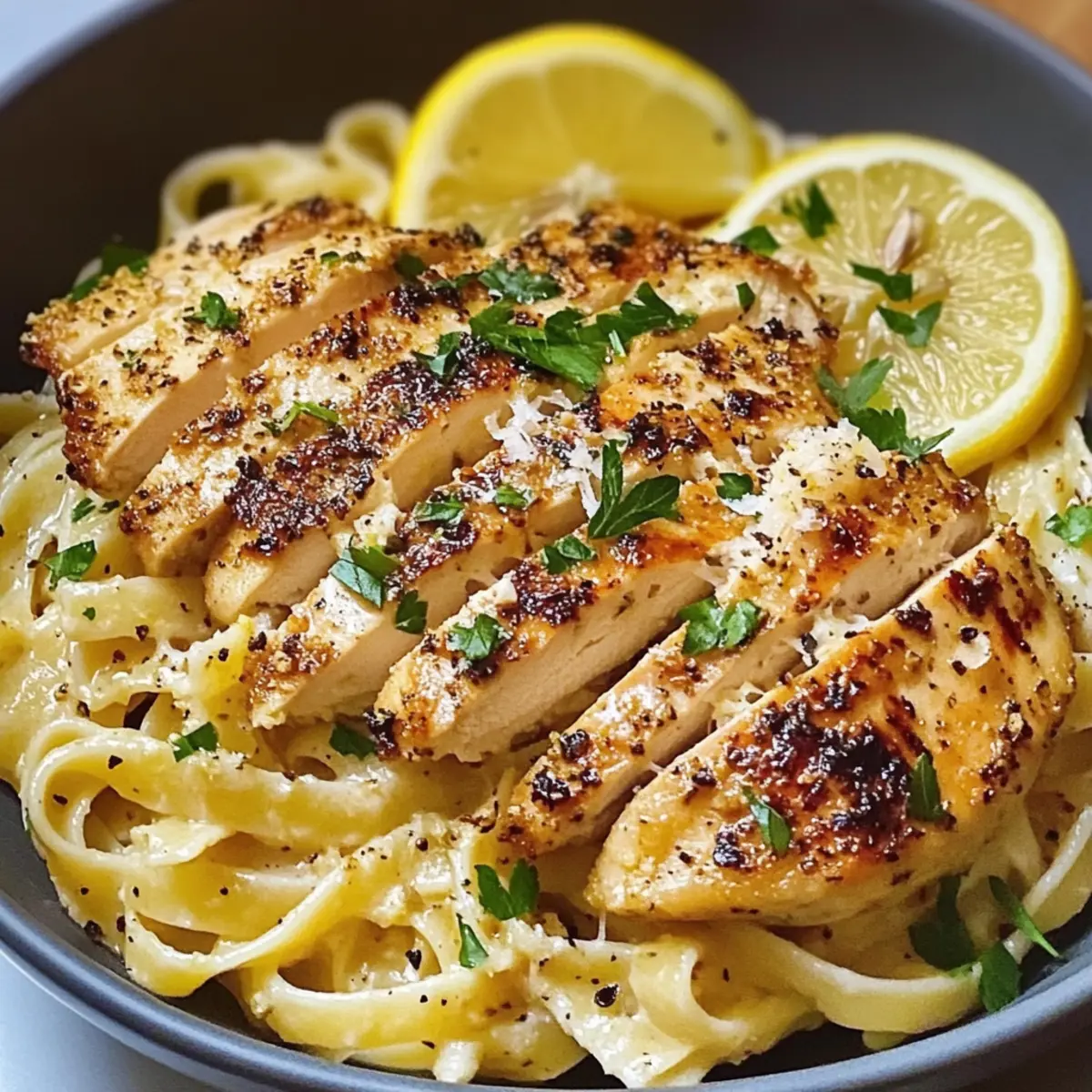 Zitronen HA¤hnchen Pasta Rezept panugt