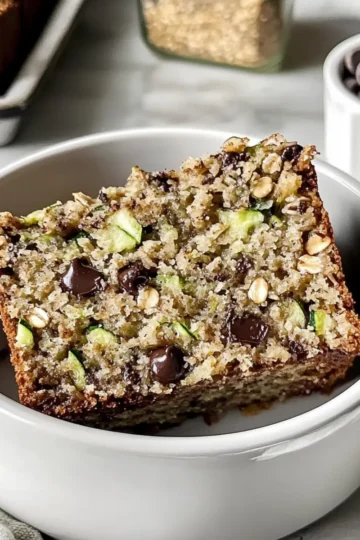 Zucchini-Brot Gebackenes Haferflocken Rezept