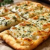 Knoblauch Fladenbrot Pizza