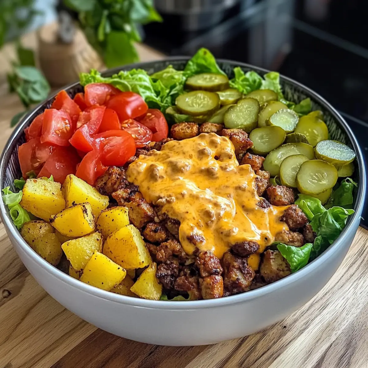 Gesunde Burger Bowl mqvsg6