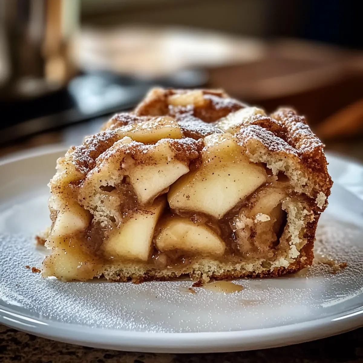 Juicy Cinnamon Roll Apple Cake