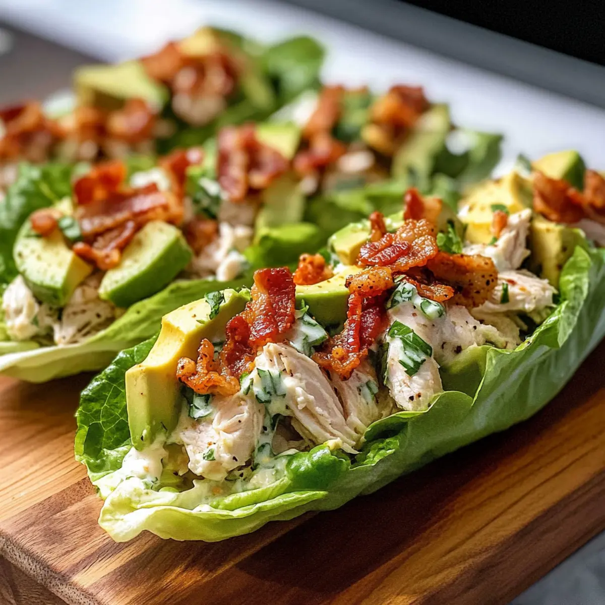 Chicken Bacon Ranch Lettuce Boats ib4grh