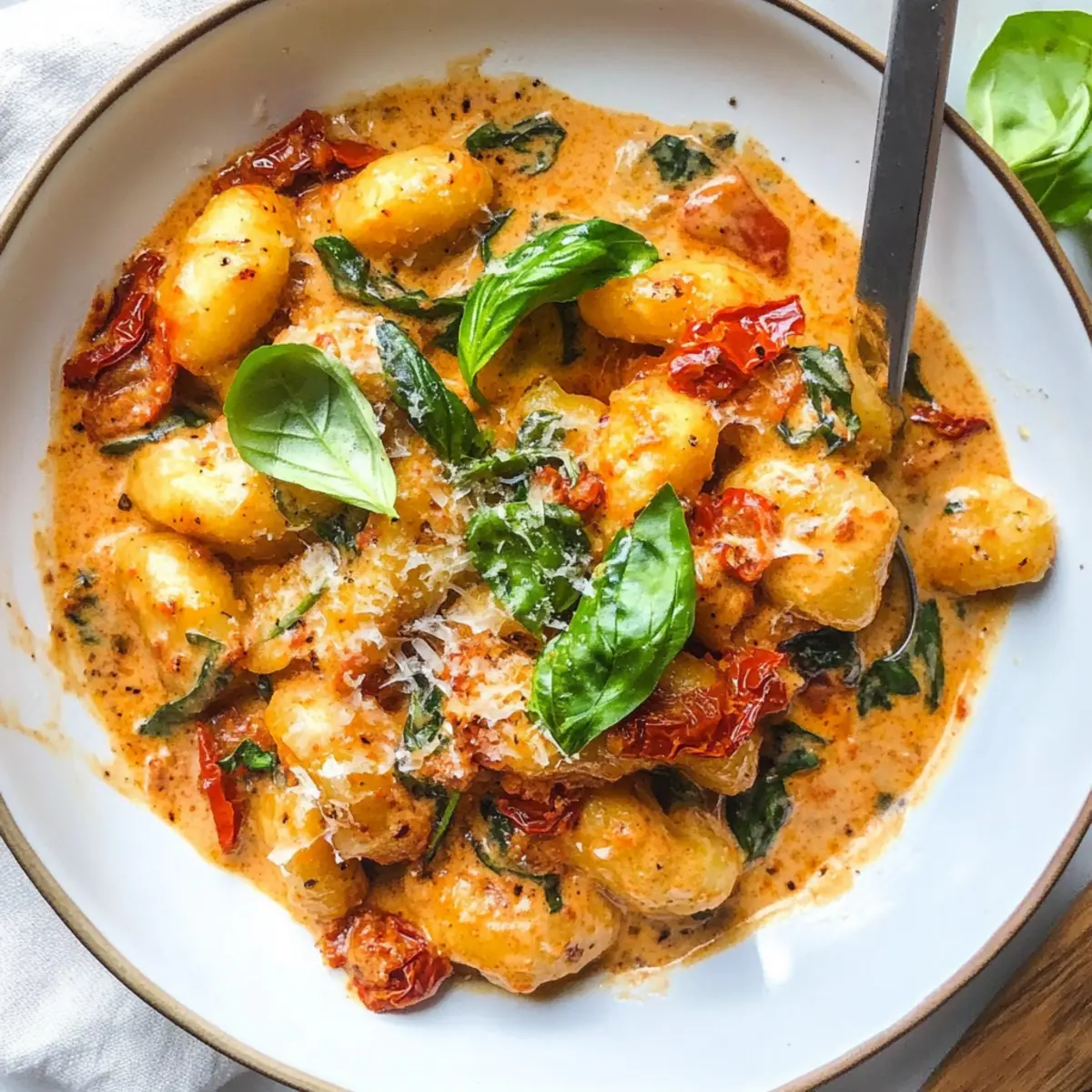 Cremige getrocknete Tomate