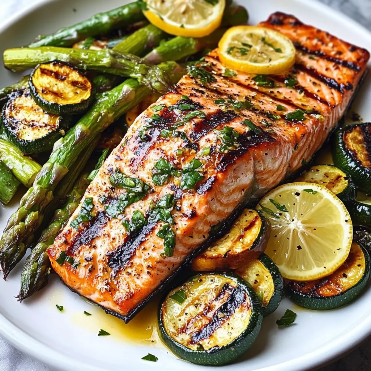 Grilled Salmon Vegetables Recipe fryw9n