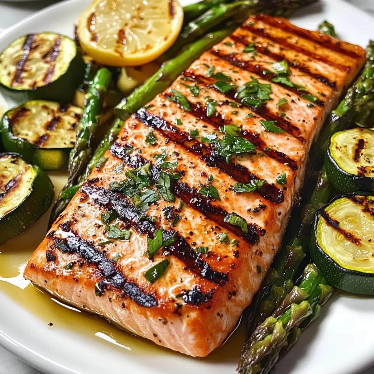 Grilled Salmon Vegetables Recipe tt1uwi