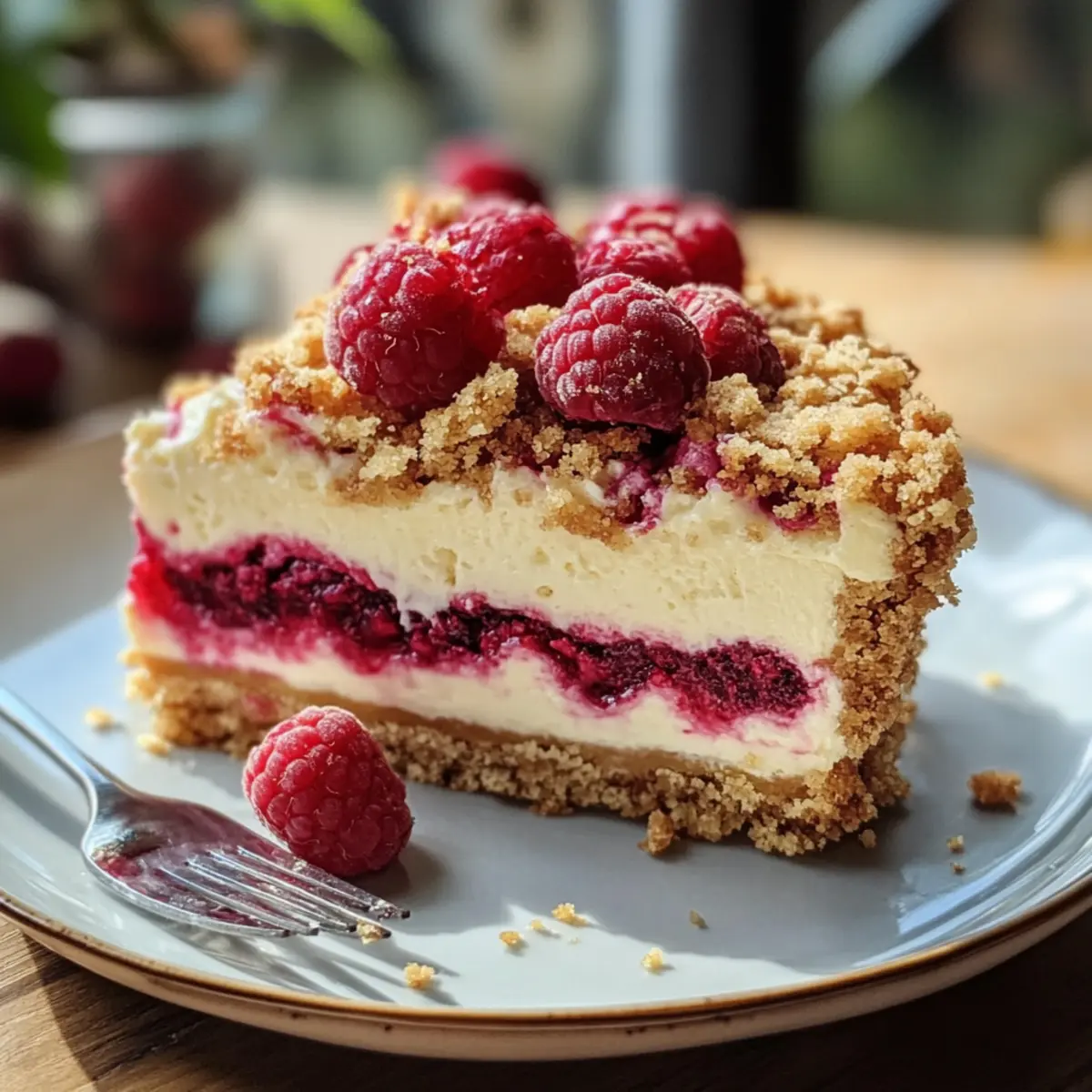 Himbeer Streusel Kuchen mit Joghurt Käsekuchen