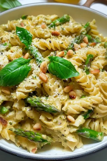 Pasta mit grünem Spargel