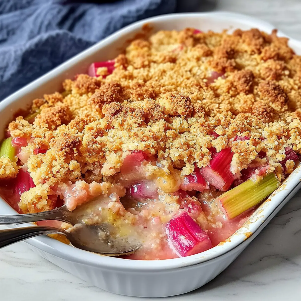 Rhabarber Crumble ainegd