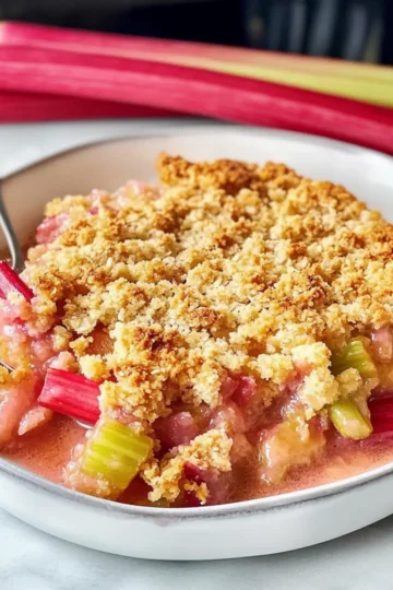 Rhabarber Crumble