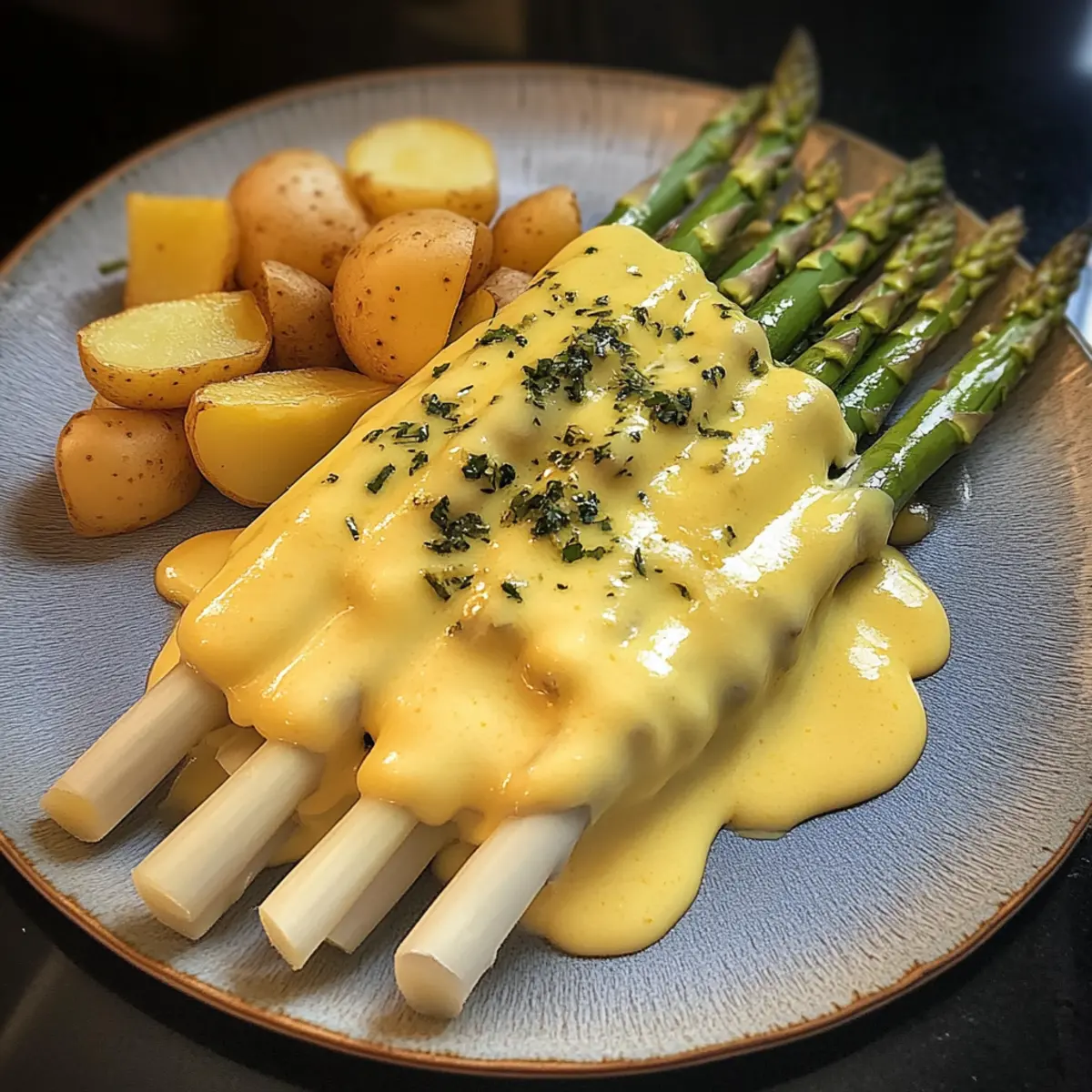 Spargel mit Sauce Hollandaise