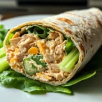 Scharfes Buffalo-Hühnchen Wraps für zwei genießen