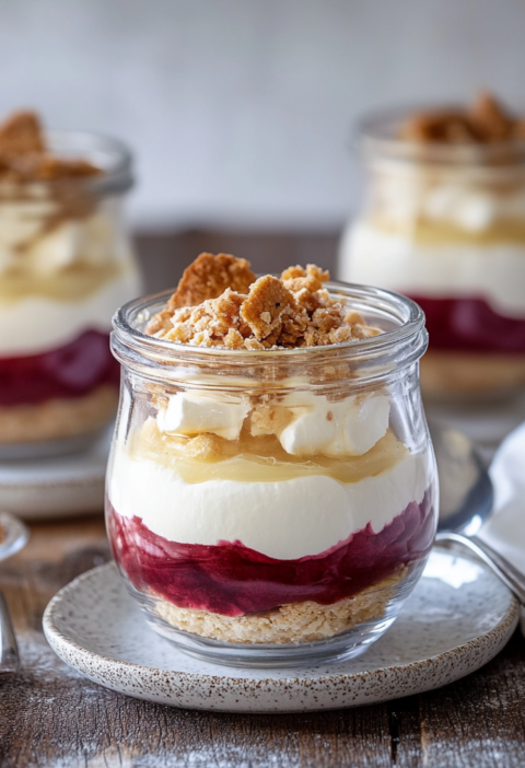 Kässekuchen im Glas
