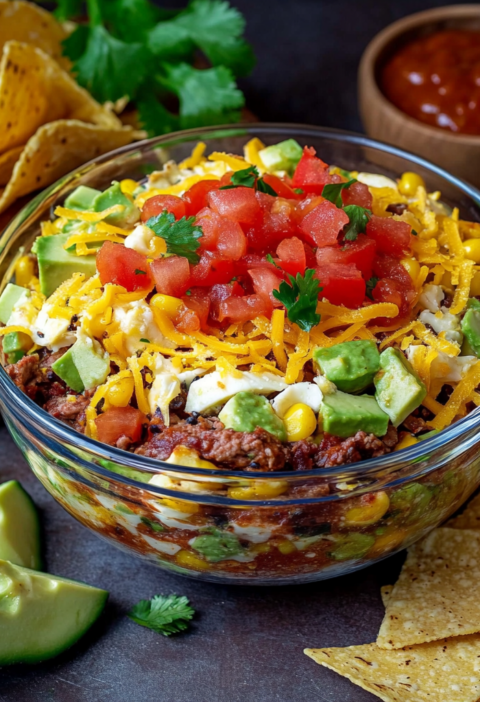 Taco Salat Rezept für frische mexikanische Feinschmeckerei