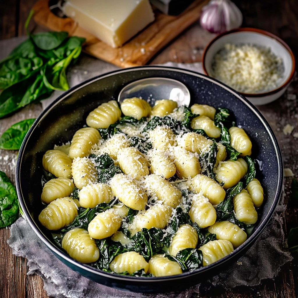 Gnocchi mit Spinat - Schnelles und cremiges Gericht 2 Gnocchi mit Spinat - Schnelles und cremiges Gericht