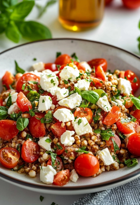 Linsensalat mit Feta für jeden Tag